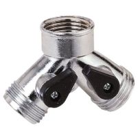 Landscapers Select Metal "Y" Hose Connector With Shut-Off, GC5013L