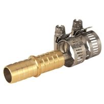 Landscapers Select Brass Hose Mender 5/8 With Clamps, GB91113L
