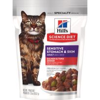 Hill's Science Diet Adult Sensitive Stomach & Skin, Salmon & Tuna, 606336, 2.8 OZ Bag