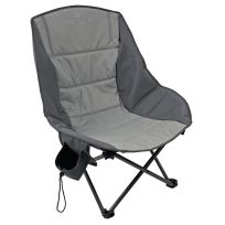 Black Sierra Equipment Event Padded Scoop Chair, Grey, YQCH-002-GRY-BSE