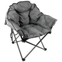 Black Sierra Equipment Deluxe Padded Club Chair, QACH-015-GR