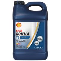 Shell Rotella T6 Synthetic Extreme Temperature Engine Oil, SAE 5W-40, 550046215, 2.5 Gallon