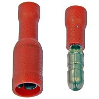 Dorman 22-18 Gauge Male/Female Set Bullet Terminal, Red, 10-Pack, 85474