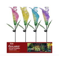 Alpine Solar Calla Lily Garden Stake with LED Lights, Assorted Colors, RGG387A