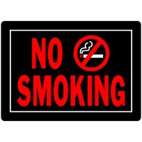 Hillman "NO SMOKING" Sign, 10 IN x 14 IN, 840149