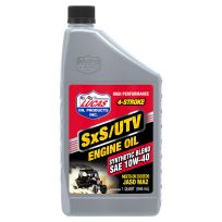 Lucas Oil Products Semi-Synthetic SAE 10W-40 SXS Engine Oil, 11196, 1 Quart