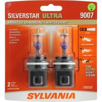 Sylvania Silverstar Ultra Halogen Headlight Bulb 9007, 2-Pack, 9007SU.BP2