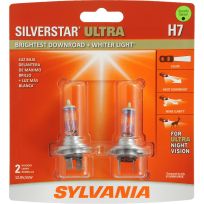 Sylvania Silverstar Ultra Halogen Headlight Bulb H7 , 2-Pack, H7SU.BP2