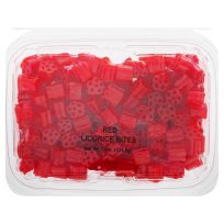 JLM Tub Red Licorice Bites, 366068, 15 OZ Tub