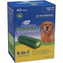 Ark Naturals Value Pack Brushless Toothpaste Large Size Dog, 40-Pack, 41003