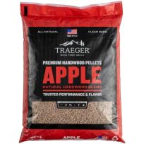 Traeger Premium Hardwood pellets, Apple, PEL318, 20 LB