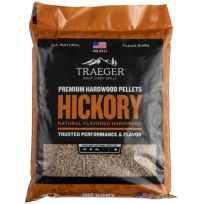 Traeger Premium Hardwood pellets, Hickory, PEL319, 20 LB