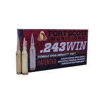 Fort Scott Munitions 243 WINCHESTER 80 Grain Centerfire Rifle Ammunition, 243-080-SCV