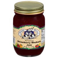 Amish Wedding Old Fashioned Strawberry Rhubarb Jam, 542423, 18 OZ