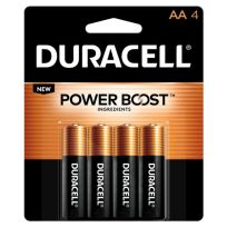 Duracell Coppertop Alkaline Batteries, 4-Pack, MN1500B4Z, AA
