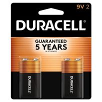Duracell Coppertop Alkaline Batteries, 2-Pack, 41333039619, 9V