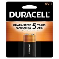 Duracell Coppertop Alkaline Batteries, MN1604B1Z, 9V