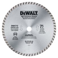 DEWALT High Performance Diamond Masonry Blade, 7-IN, DW4712