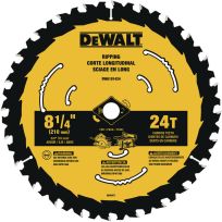 DEWALT Circular Saw Blade, 24T, 8-1/4 IN, DWA181424