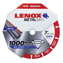Lenox METALMAX Diamond Edge Cutoff Wheel, 7 IN X 7/8 IN, 1972924