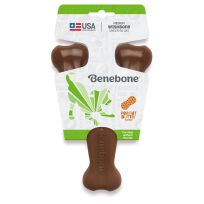 Benebone Wishbone Durable Dog Chew Toy Peanut - Medium, 818600