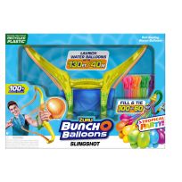 Zuru Bunch O Balloons Neon Colors Slingshot & 100+ Rapid-Filling Self-Sealing Water Balloons, 56442