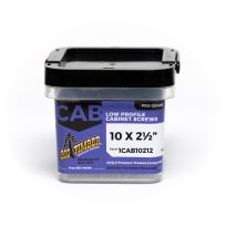 BIG TIMBER® Low Prof Bronze T-25 Cabinet Screw, 73-Count Bucket, 1CAB10212, #10 x 2-1/2 IN