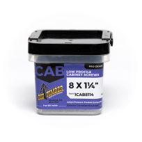 BIG TIMBER® Low Prof Bronze T-20 Cabinet Screw, 182-Count Bucket, 1CAB8114, 8 x 1-1/4 IN