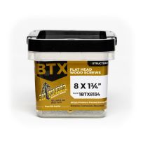 BIG TIMBER® Bronze T-20 Flat Head Wood Screw, 171-Count Bucket, 1BTX8134, #8 x 1-3/4 IN