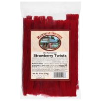 Backroad Country Old Fashioned Strawberry Licorice Twists, 540929, 16 OZ
