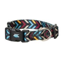 Weaver Pet Patterned Adjustable Snap-N-Go Dog Collar, 07081-50-65, Insignia, Medium