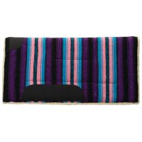 Weaver Leather Acrylic Saddle Pad, Straight, 32 IN L x 32 IN W, 35-1663-P7, Pink / Purple