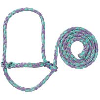 Weaver Livestock Poly Rope Halter, 35-7840-S20, Gray / Lavender / Mint