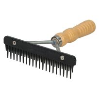 Weaver Livestock Mini Fluffer Comb with Wood Handle, 65286-88-00, Black