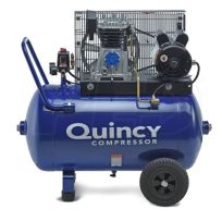 Quincy 2-HP Belt Drive Portable Air Compressor, Q12124HP, 24 Gallon