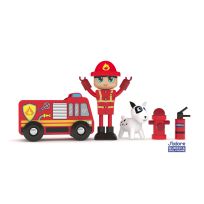 J'adore Firefighter Zax Wooden Toy Set, 823217