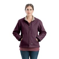 Berne Apparel Women's Sherpa-Lined Softstone Duck Jacket