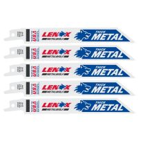Lenox 14 TPI Bi-Metal Reciprocating Saw Blade, 5-Pack, 20564614R, 6 IN