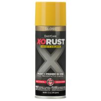 Easycare X-ORUST Paint + Primer in One Gloss Enamel, XOP4-AER, Safety Yellow, 12 OZ
