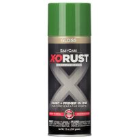 Easycare X-ORUST Paint + Primer in One Gloss Enamel, XOP7-AER, Medium Green, 12 OZ