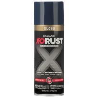 Easycare X-ORUST Paint + Primer in One Gloss Enamel, XOP8-AER, Blue, 12 OZ
