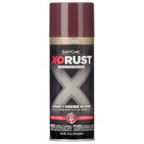 Easycare X-ORUST Paint + Primer in One Gloss Enamel, XOP40-AER, Burgundy, 12 OZ