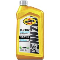 PENNZOIL Motor Oil Platinum Full Synthetic SAE 5W-30, 550022689, 1 Quart