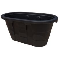 Century Products Oblong Poly Water Tank, Black, 2 FT x 2 FT x 4 FT, CP224BK, 100 Gallon