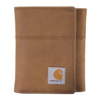 Carhartt Saddle Leather Trifold Wallet, B000020820199, Brown