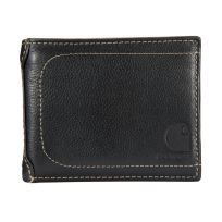 Carhartt Pebble Leather Passcase Wallet, B000021000199, Black