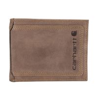 Carhartt Leather Triple-Stitched Passcase Wallet, B000021220199, Brown