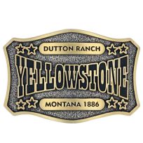 Montana Silversmiths The Y Yellowstone Star Attitude Belt Buckle, A911YEL