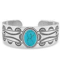 Montana Silversmiths Into the Blue Turquoise Cuff Bracelet, BC5126