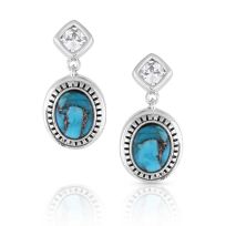 Montana Silversmiths Open Night Sky Turquoise Earrings, ER5172